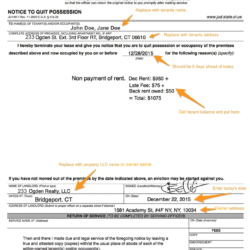 notice to quit ct sample