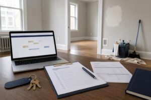 Connecticut rental owner reviewing turnover costs, vacancy days, repairs, cleaning, and leasing timeline between tenants.