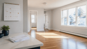 Vacant Connecticut rental apartment illustrating the daily cost of an empty unit