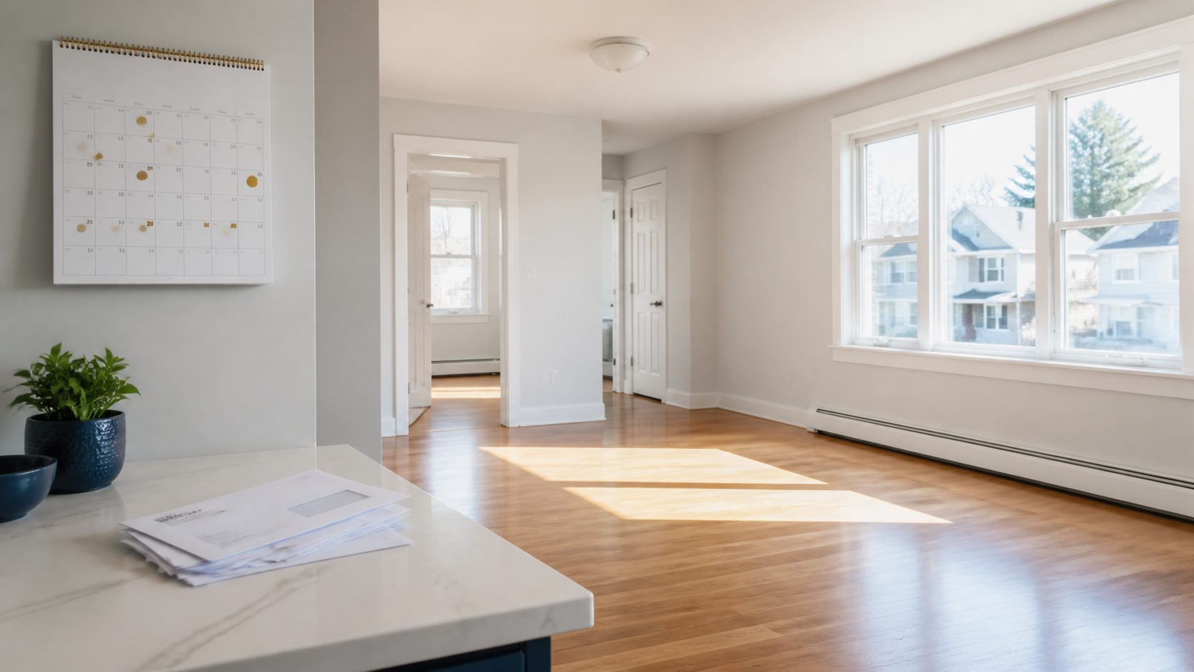 Vacant Connecticut rental apartment illustrating the daily cost of an empty unit